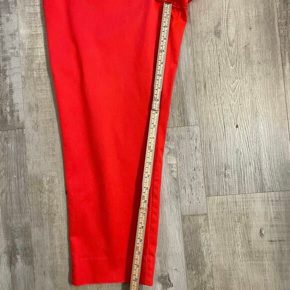 Talbots size 8P perfect cropped. Red/orange color - Picture 7 of 12